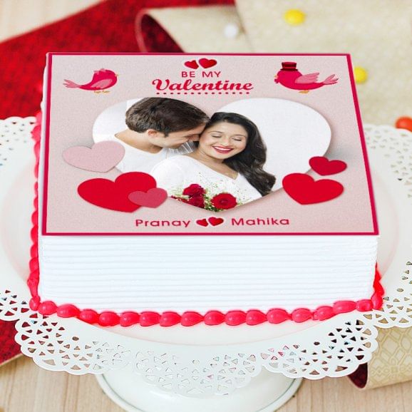 Valentine Theme Cake - Zoom View