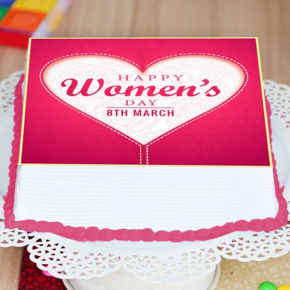 Happy Womens Day Poster Cake