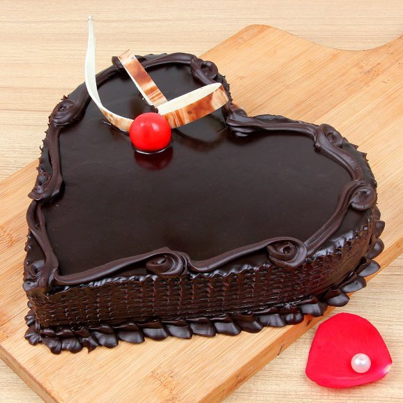 Heart shaped chocolate cake - Second gift of Love Abundance