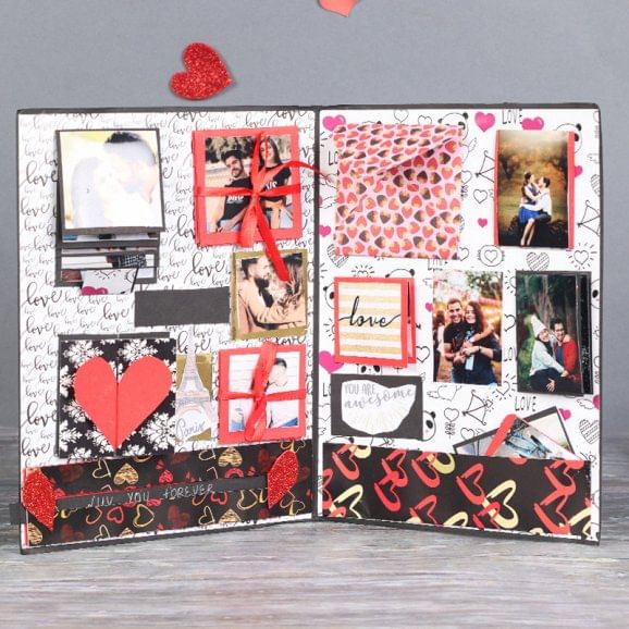 Love Forever Scrapbook open View