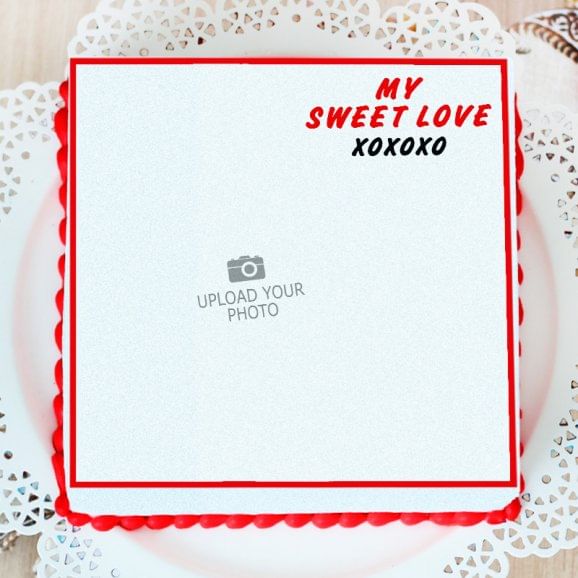 Sketch On Photo Cake - Top View