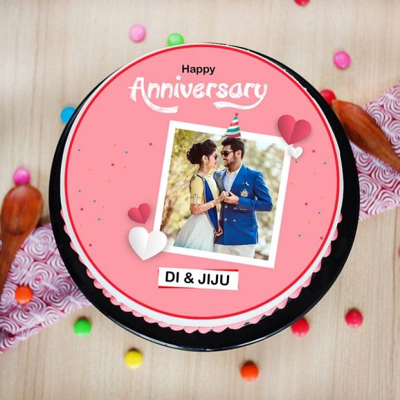 Anniversary Photo Cake