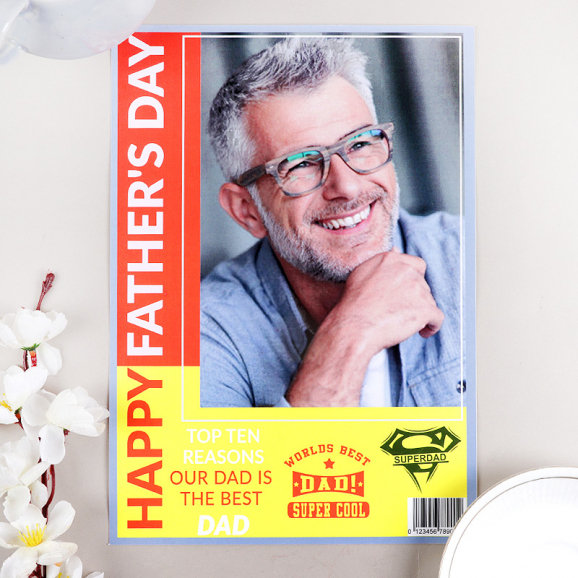Personalised Fathers Day Magazine Cover