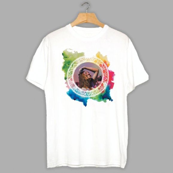 Customised Holi White T-Shirt