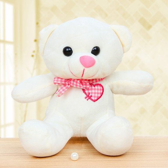 Teddy and Flower Combo for Teddy Day Gift