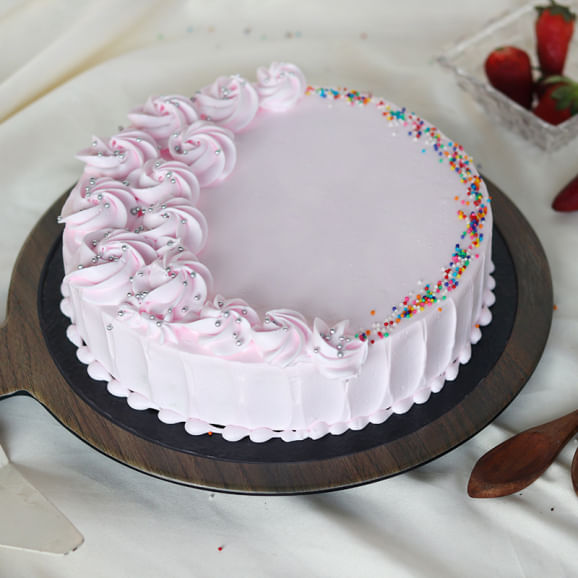 Sweet Strawberry Vegan Cake