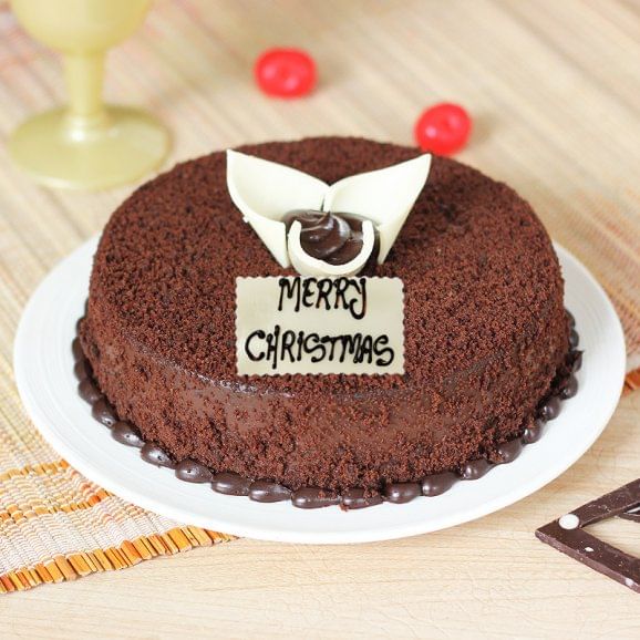 Choco Mud Cake for Christmas