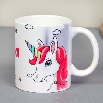Personalised Unicorn Printed Mug