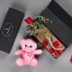 Rosey Teddy Combo - 6 Inch Teddy with Red Rose in a Box