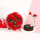 Choco Carnival - Combo of 10 Red Roses and Chocolate Cake