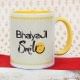 A Wonderful Bhaiya Ji Smile Mug with Front Side View