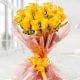 18 Yellow Roses and seasonal fillers for Valentine