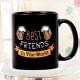 Best Friends in the World Quoted Black Coffee Mug