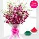 Holi flowers - Orchid flowers bunch with free gulal