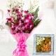 Serene Gratitude - A Gift Hamper of 6 Orchids and Half Kg Dry Fruits Pack