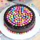 Round Chocolate Gems Holi Special Cake