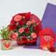 Bamboo Roses N Chocolates Love Combo