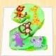 Jungle fondant cake for 2 year old 