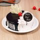 Dripping Choco Vanilla HNY Cake - A Happy New Year Cake