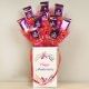 Exotic Chocolate Bouquet - 10 Dairy Milk Chocolates in Anniversary Chocolate Box