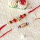Floral Rakhi Set of two rakhis