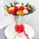9 Mixed Carnations 4 Red & Yellow Roses and 9 Mixed Gerberas