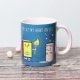 Heart on Fire Printed Mug with Front View