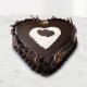 Order Chocolate Truffle 1kg heart shaped Cake online Gurgaon