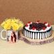 Personalised Mug With Cake and Roses