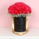 Bunch of Red Carnations in a Flower Box