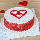 Radiant Bliss - Red Velvet Cake with Heart in Centre