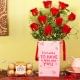 Roses Box With Chocolates For Wife