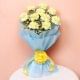 12 White Carnations Bouquet