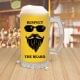 Beer mug for bearded men