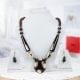 Tibetian bead love with matched earring set