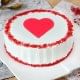 Anniversary Special Cake With A Fondant Heart