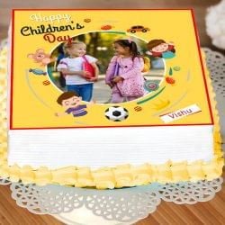 Childrens Day Photo Cake