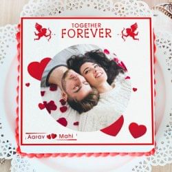 Personalised Photo cake for Valentine