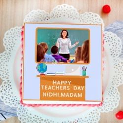 Teachers Day delicious Photo Cake