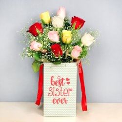 Vibrant Roses For Sister