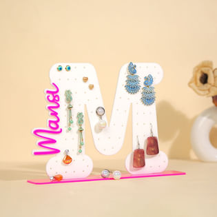Stylish Personalised Pink Jewellery Stand