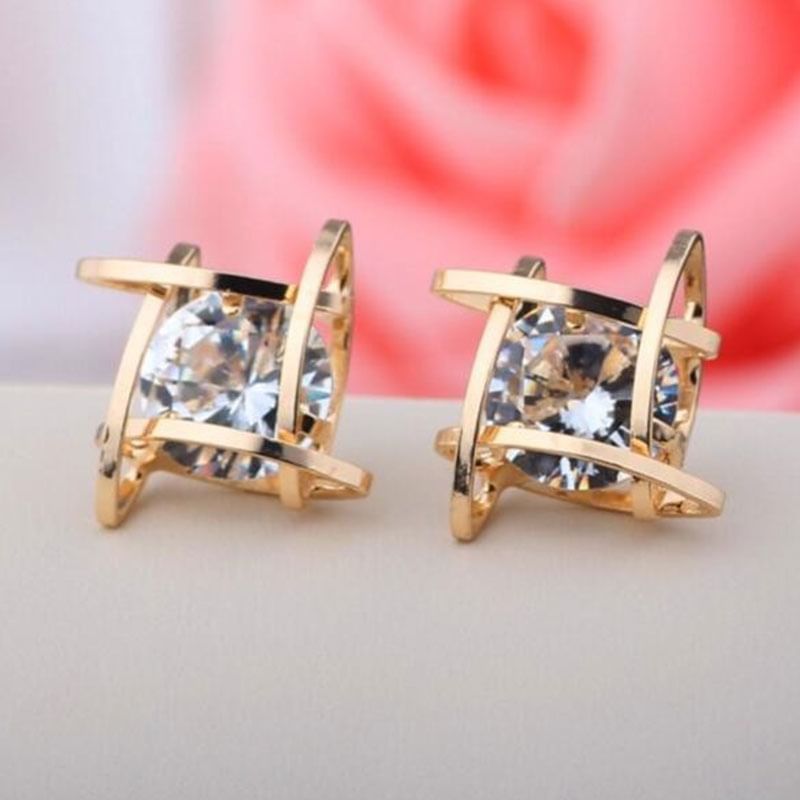 Stylish Square Stud Earrings