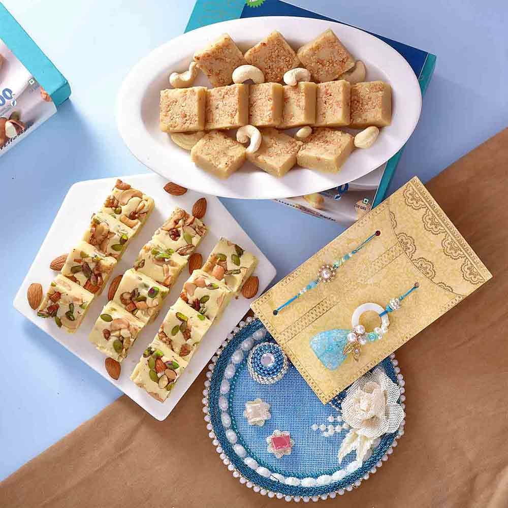 Sugarfree Mewa N Cashew Bites With Rakhi Essentials