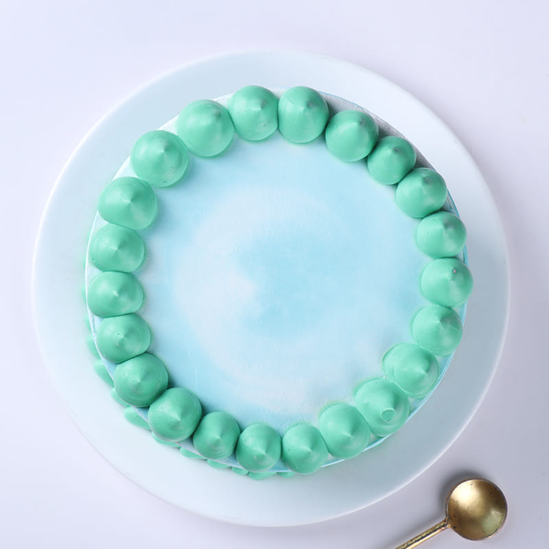 Sumptuous Green Cake - Kids Birthday Cake Online