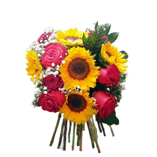 Sun Kissed Rose Symphony Bouquet