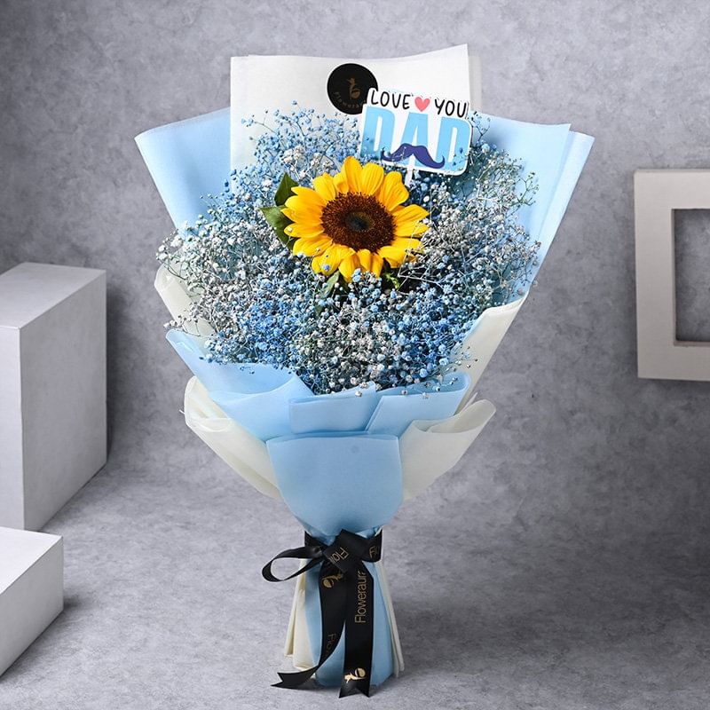 Sunflower And Gypso Elegance