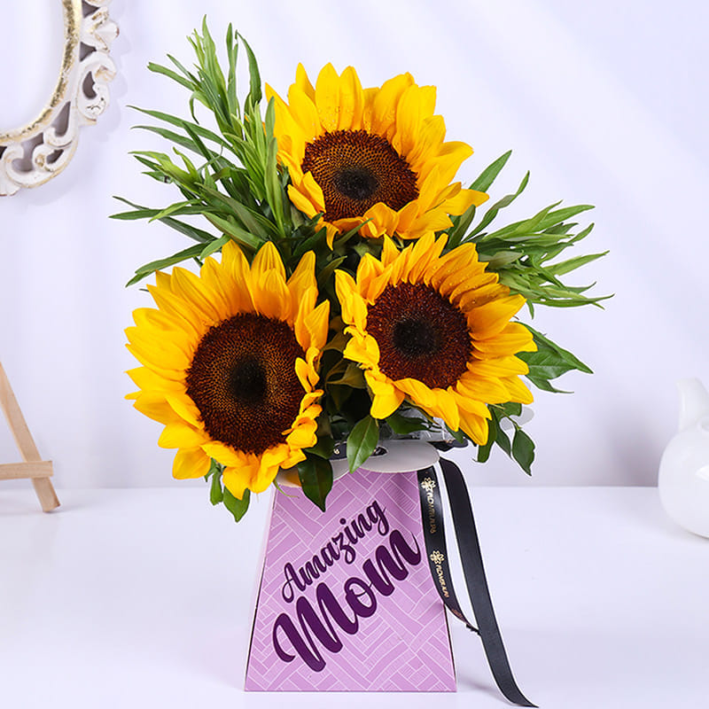 Sunflower Glow For Amazing Mom