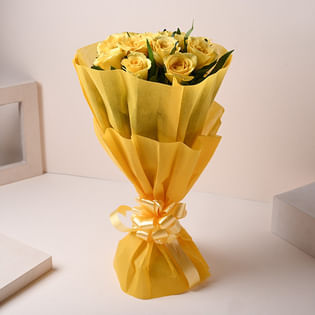 Sunkissed Yellow Roses Bouquet