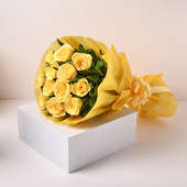 Sunkissed Yellow Roses Bouquet