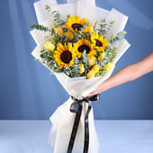 Sunlit Charm Of Yellow Blooms